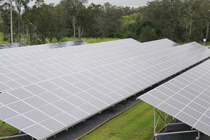 Solar panels bank